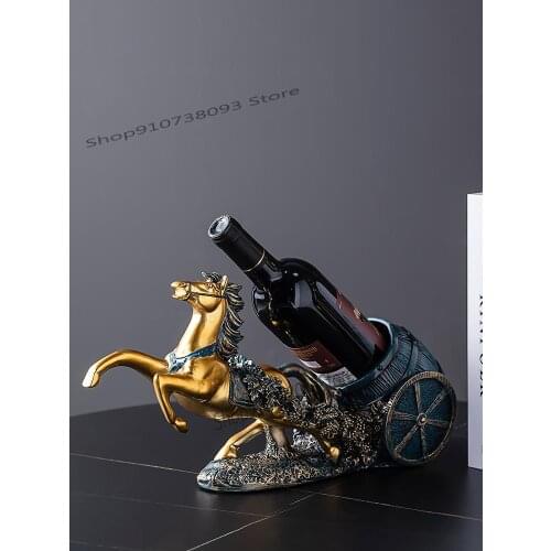 European Style Wine Rack Decoration Wine Cabinet Decoration Living Room Creative Decoration Magenta Wine Cabinet Display Rack Ho