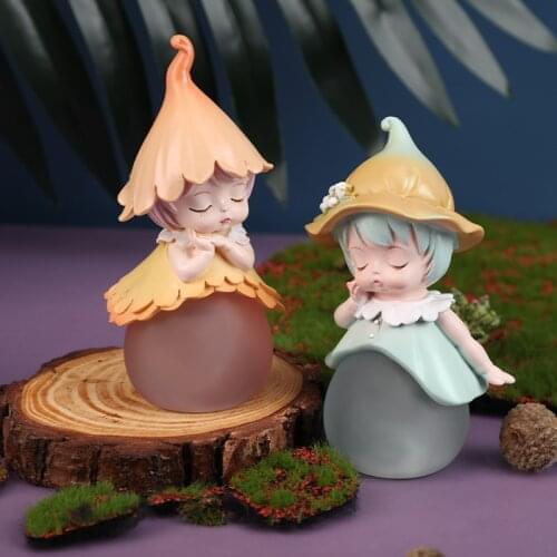 Mystery Box Surprise Gift for Blind Bag Fairy Girl Figurine Night Light Blind Box Elf Lamp Mini Action Figure 10 cm Kawaii Toys