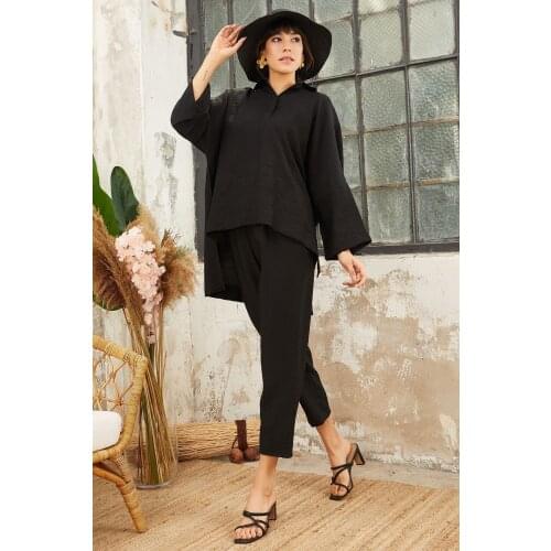 ŞERBETS women 2 sets 2020 autumn winter knitted suit tracksuit sweats dropshipping shein korean style