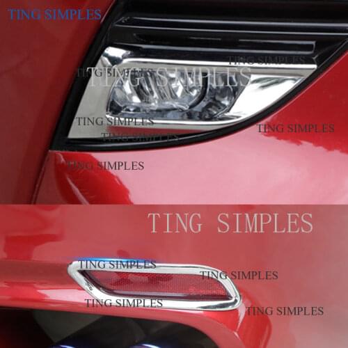 For Toyota Camry Sports XSE V6,XSE, SE 2018 2019 ABS Chrome 2pcs Front Fog Lamp Fog Light Cover Trim Car Styling Accessories