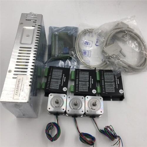 39oz.in 3 Axis Stepper Motor Kit Nema17 + Power Supply +5Axis Breakout Board for 3D Printer 3 Axis Kit