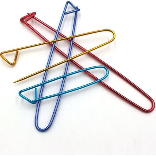 5pcs Colorful Crochet Hook Knitting Needle Markers Stitch Holder Needle Clip Locking Stitch Seam Safety Pin Knitting Craft Tools