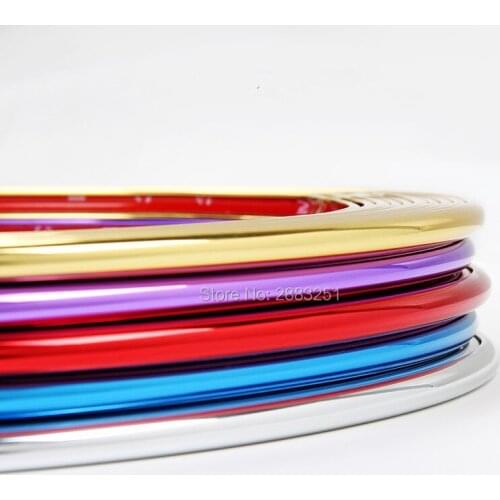 8m car accessories chrome protection wheel Rim light frame decoration for Ford mondeo mk4 kuga fiesta Focus2 3 ecosport styling