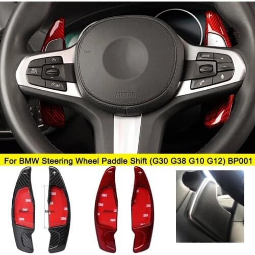 Car styling Real Carbon Fiber Steering Wheel Shift Paddles Extension For BMW New 5 series G30 G38 7 series G10 G12