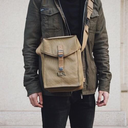 WWII WW2 US Amry General Purpose M1 Ammo Bag With Strap