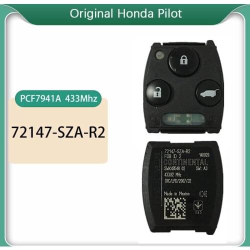 CN003114 Honda Pilot Key 2009-2016 Original 3 Button With 433Mhz PCF7941A Chip 72147-SZA-R2