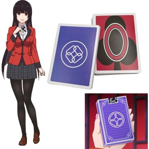 Kakegurui 40Pcs Board Game Nim Zero Poker Cards Jabami Yumeko Cosplay Props Birthday Mask Party Entertainment Game Poker
