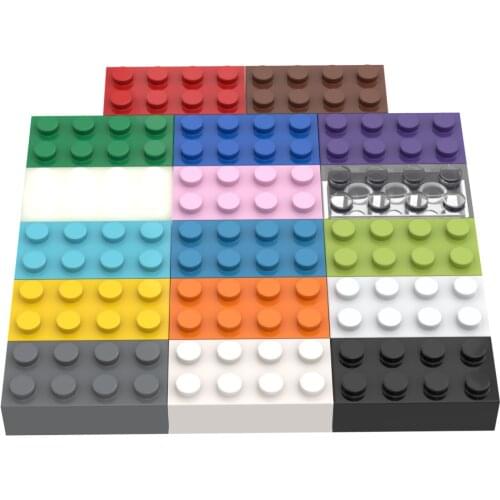 [MOC Hub] 20PCS Brick 2*4 Building Blocks Compatible Major Brand Kids Toys 3001 Early Learning Education Gifts