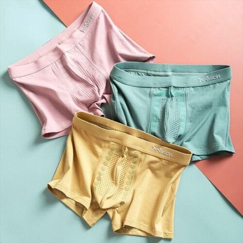 Xiaomi Mens Underwear Boxer Shorts Cotton Graphene Antibacterial Lining Breathable Boxer Shorts Solid Color Shorts youpin