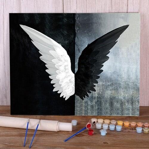 Wolf Tiger Owl Lion Deer Paint By Numbers Package Acrylic Paints 50*70 Boards By Numbers Home Decoration For Adults Handiwork