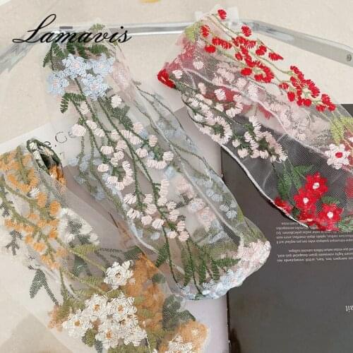 2020 New Hairband Lace Embroidery Flower Headdress Fairy Temperament Hairband Girl Headband Headdress Hairband Turban Headdress