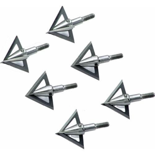 New 6pcs/12pcs Cross Stars Broadhead 100Grain 4-blade Silver Sharp Arrow Point Hunting Crossbow Arrowheads