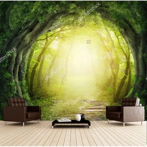 Custom papel de parede infantil,Magic Black Forest Road,3D fantasy wallpaper for childrens room bedroom wall wallpaper