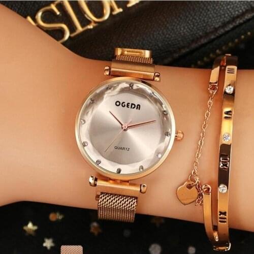 OGEDA Women's Watches With Rhinestones