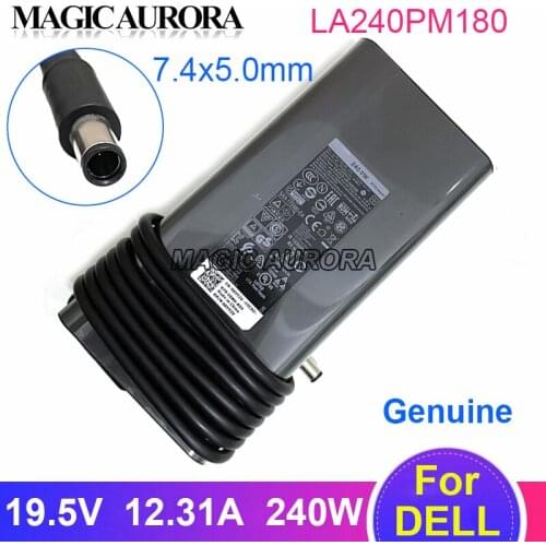 Genuine For Dell LATITUDE E5570 E7240 E7440 E5470 Laptop Power Adapter 19.5V 12.31A 240W LA240PM180 XPS L501X L502X L701XL702X
