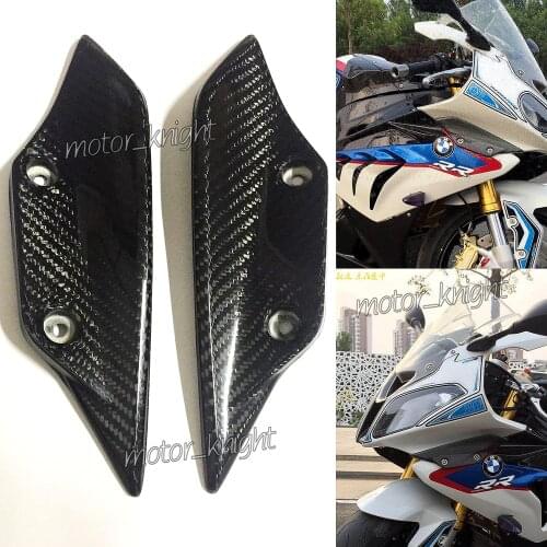 Front Fender Spoiler Winglets Fairing Carbon Fiber Side Wing Let For BMW S1000RR HP4 2009-2014 Full Carbon Fiber 100% Twill