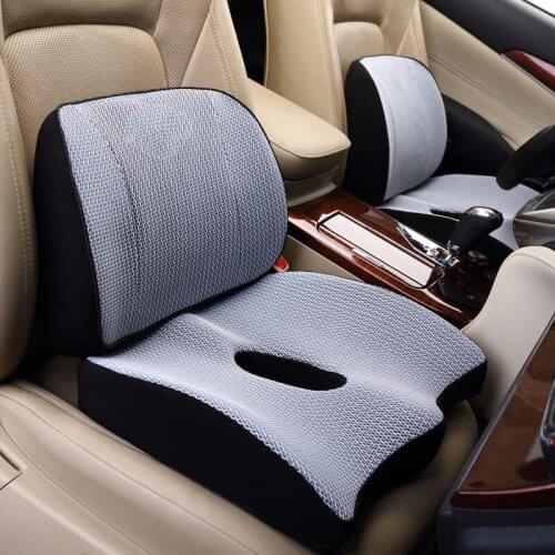 Chair Seat Cushion Orthopedics Pillows Coccyx Back Pillow for Chair Back Memory Foam Christmas Present Ergonomic Design