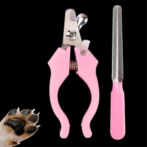 Professional Pet Nail Cutter With Sickle And Lock Dog Trimmer Puppy Grooming Claw Nail Scissors For Pet Claws Dog Supplies