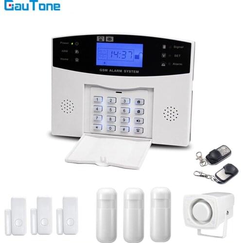 GauTone PG505 GSM Home Security Keypad Alarm Security with Motion Detector APP Control Wireless House Burglar Alarm System