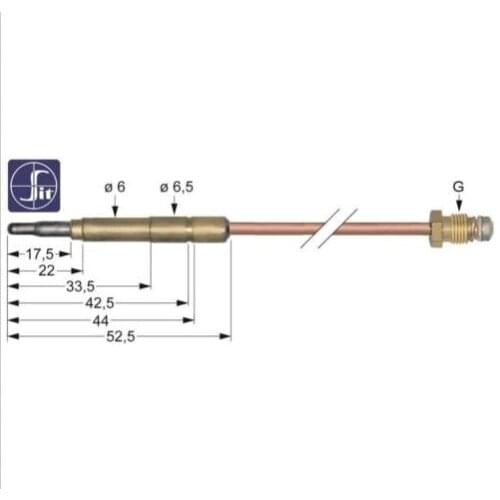 SIT Thermoelement 0.200.127 Lange 1000mm