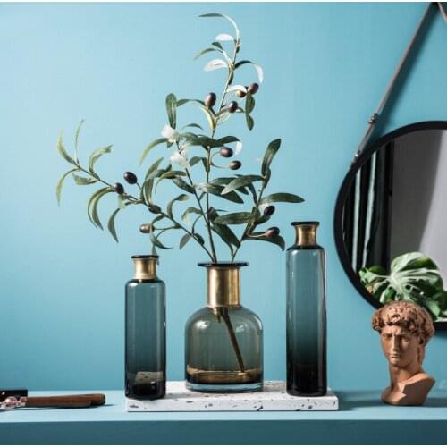 Modern Quality Transparent Glass Vase Home Accessories Tall For Wedding Florals Decorate Living Room Garden Hydroponics