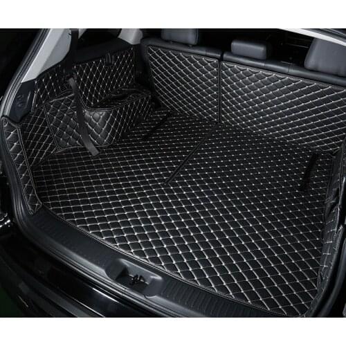 TPE+XPEmaterial All Around Special Car Luggage Trunk Mats for Porsche panamera No Odor Waterproof Non Slip Easy Clean Carpets