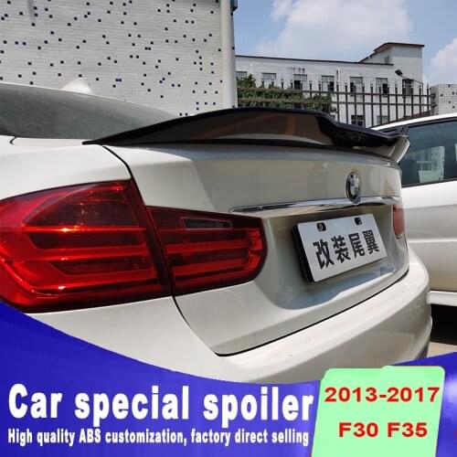 For BMW 2012 - 2018 3 Series F30 spoiler 2015 - 2020 M3 F80 spoiler by high quality ABS material DIY color Psm model spoiler