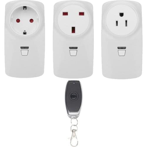 US EU UK Standard Samrt Control Socket Home Equipment Wireless Remote Control Plug 315/433 MHz