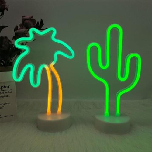 Flamingo LED Neon Sign Night Light Xmas Party Wedding Holiday Decoration Kids Bedoom Decor USB Battery Powered Neon Lamp