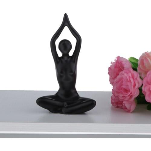 Home Yoga Girl Ornaments Ceramic Crafts Ornament Creative Home Furnishing 4