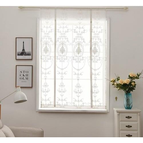 New Window Curtain for Living Room Bedroom Tulle Door Sheer Curtain Kitchen Short Curtain Drape Panel Screen Voile Curtain
