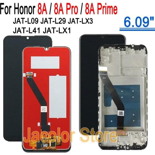 LCD Display For Huawei Honor 8A Honor8A LCD Screen with Touch Sensor Assembly Frame For Honor JAT-LX1 JAT-L41 JAT-L09 JAT-L29