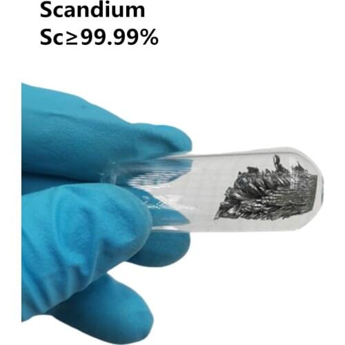 1 Gram Glass Sealed Distilled Scandium Crystal Specimen Element Hobby Collection