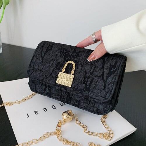 2021 Fashion Shoulder Bag Retro Casual Women Crossbody Bags Female Designer Leather Small Chain White Bags