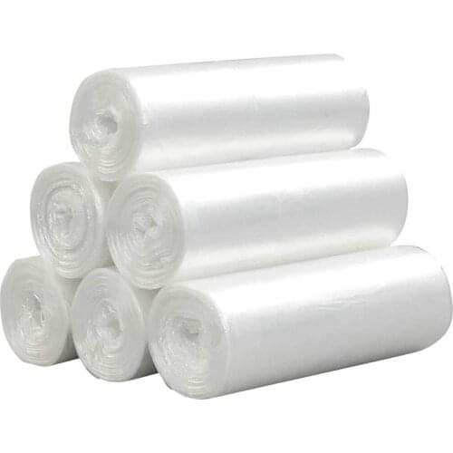 Household Disposable Trash Pouch Kitchen Storage Garbage Bags Classified Cleaning Transparent Plastic Waste Bag 180 Count/6 Roll