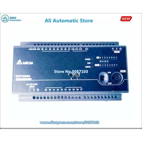 DVP20EC00R3 20 Point Host 12DI 8DO Relay 250VAC 24VDC 2A 4 Way 20K Input RS-232 RS-485 New