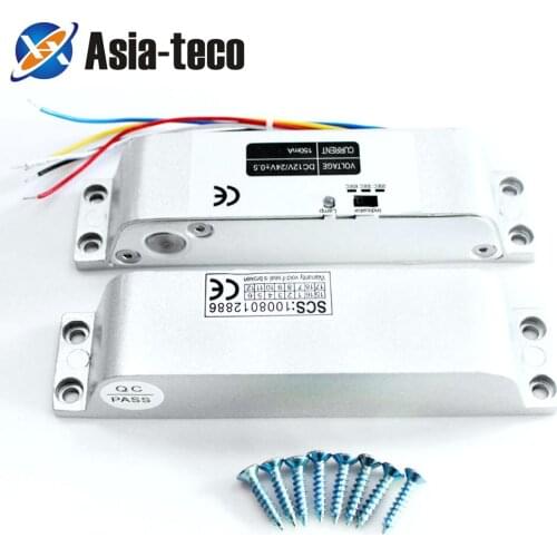 Electric Mortise Lock DC 12V Fail Safe Electric Drop Bolt Lock Door Access Control Security Lock time delay