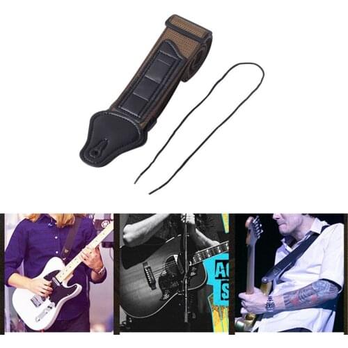 Cotton Guitar Strap For Acoustic Guitar Electric Bass Classic Country Style Adjustable Belt Musical Instrument Accessories