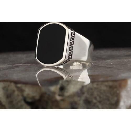 Cabochons Simple 925 Sterling Silver Ring