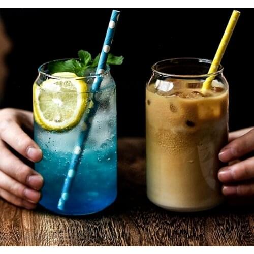 Kitchen Glass Cup Coffee Mug Tea Juice Milk Wine Glass Cup Drink Cup High Borosilicate Glass Durable Drinkware Water Bottles