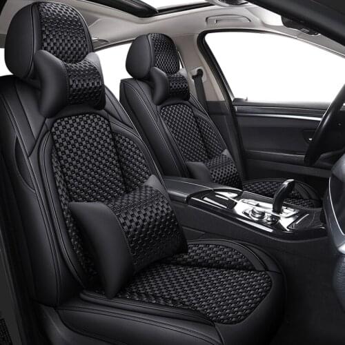 Flax Black High quality Car seat covers For peugeot 206 207 308 307 407 2008 partner 301 508 sw 208 5008 2020 rcz accessories