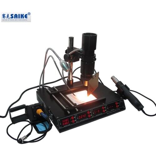 SAIKE 8510D Multi-function Infrared Hot Air Dismantling Welding Platform Universal Lighting Spotlight 5 in 1 bga rework station