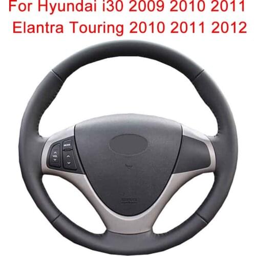 Customize Car Steering Wheel Cover For Hyundai i30 2009 2010 2011 Elantra Touring 2010 2011 Leather Braid For Steering Wheel