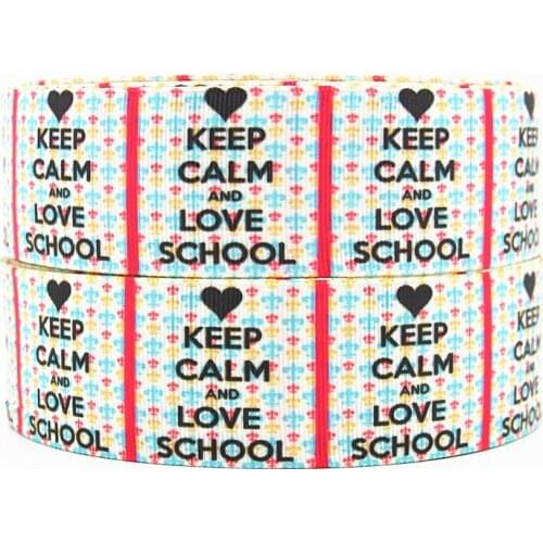 Q&N ribbon wholesale/OEM 1.5inch 38mm 150730018 beautiful blue flowers grosgrain ribbon 50yds/roll free shipping