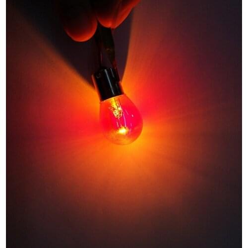 R3MD 1156 1157 S25 T10 Chromes Amber Stop Light Bulbs Turn Signal Lamps Side Marker Light Bulb for Vehicles