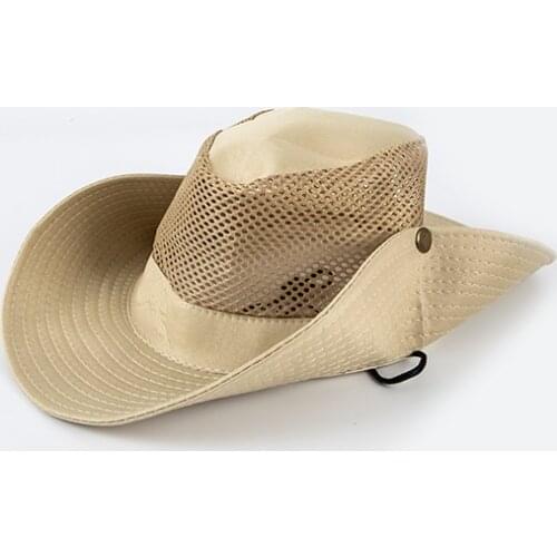 Sun Hat Unisex Fishing Hat Big Wide Brim Breathable Mesh Hat Outdoor Hunting Fisherman Sun Visor Hats Cap