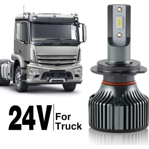 Bevinsee H7 LED H1 H3 H4 H11 Headlight Bulbs 60W 8000LM 6000K White 24V LED Lights For Truck MAN Bus Mercedes-Benz Atego/Econic