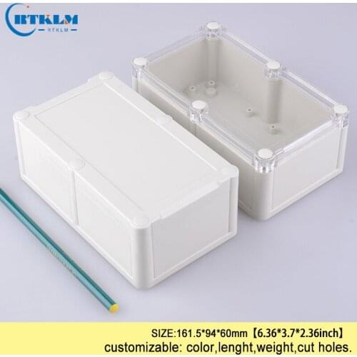 Waterproof junction box clear abs plastic project case DIY seal waterproof IP68 plastic enclosure instrument case 161.5*94*60mm