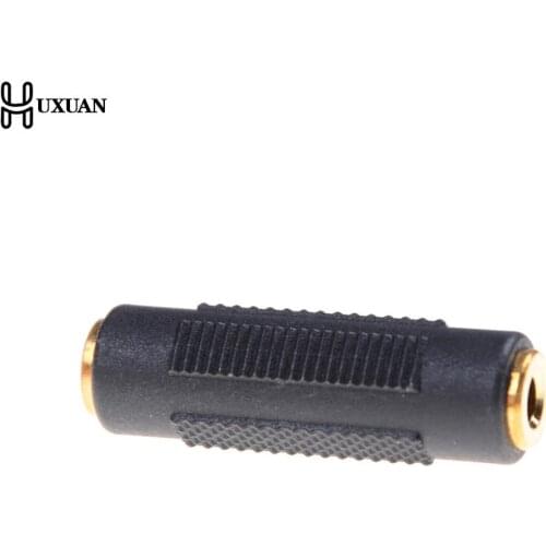 2 pcs Gold Plated 3.5 mm Female to 3.5mm Female Jack Stereo Coupler Adapter
