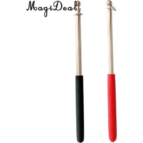 2 Pieces 1m Telescopic Stainless Steel Flagpole Banner Flagpole Guide Pole